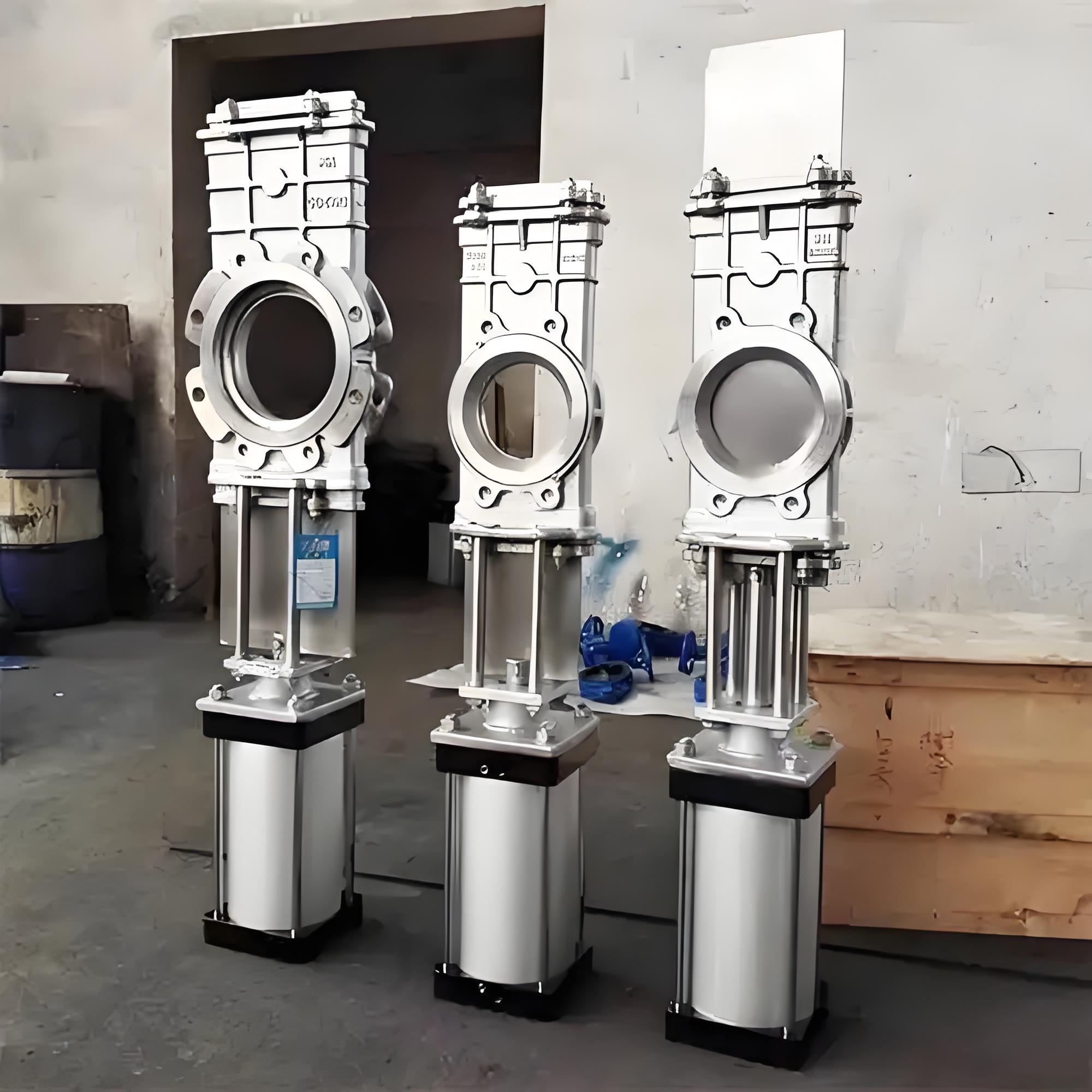 氣動穿透式插闆閥